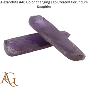 Alejandrita # 46 bolas de zafiro de corindón cultivado en laboratorio que cambian de color, sintéticas, de fusión por llama, simuladas, lapidarias. - Product Image 5
