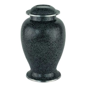 Urnas de cremación para adultos de latón de alta calidad con perlas, urnas funerarias de Metal con acabado dorado para cenizas humanas - Product Image 2