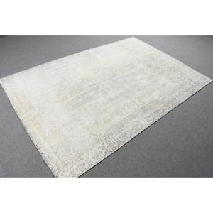 พรมวินเทจขนาด 5.1x7.5 ฟุต ลายต้นไม้และพืชสีขาว พรมตุรกี - Product Image 4