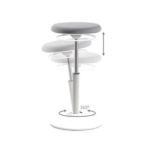 Round <b>cover</b> counter height modern wobble stool - Product Image 4