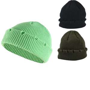 Custom Designed <b>Yellow</b> <b>Wool</b> Beanie Cap for Men Street Style Winter Wear Wholesale Price 100% Knitted <b>Wool</b> 2026 - Product Image 3