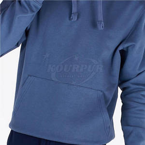 Survêtement d'hiver pour homme de qualité supérieure, 100% coton, pour jogging et tenue décontractée, logo personnalisé, col à capuche, grande taille, motif uni - Product Image 6