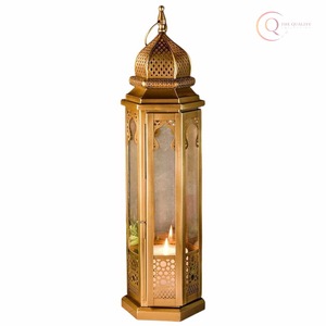 Portavelas de Metal de Lujo para Ramadán, Linterna Decorativa para el Hogar y el Jardín |   Impermeable y duradero, agrega un brillo cálido y un encanto elegante a cualquier espacio. - Product Image 5