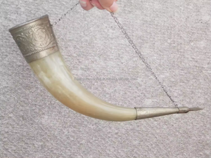 Corne à boire naturelle, écologique, biologique, polie, pour animaux, souvenir d'amour, haute qualité - Product Image 2