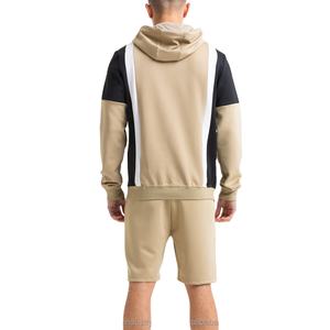 Super doux deux pièces ensembles hommes sweats à capuche et shorts ensembles Top qualité coton polaire tissu matériel à capuche et ensemble court - Product Image 5