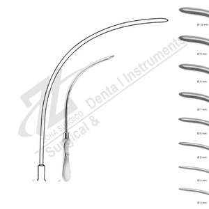 Dilatador de conducto biliar curvo de 7MM de alta calidad, 20cm, instrumentos quirúrgicos de acero inoxidable de Pakistán, instrumentos básicos del fabricante - Product Image 1