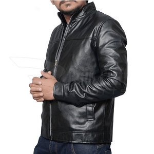 Pakistan Made Comfortable <b>Men</b> <b>Leather</b> <b>Jacket</b> In Stock Outdoor Use <b>Men</b> <b>Leather</b> Winter <b>Jacket</b> - Product Image 2