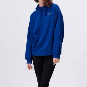 Sweats à capuche surdimensionnés pour femmes de haute qualité à épaules tombantes 100% coton à manches longues sweats à capuche personnalisés pour les femmes pas cher taux/prix d'usine - Product Image 2