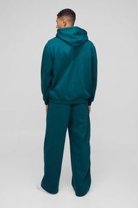 Ensemble de survêtement unisexe personnalisé avec logo, tissu respirant, sweat-shirt et pantalon de survêtement, imprimé, tendance pour hommes - Product Image 3