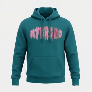 Sudadera con Capucha Premium Personalizada para Hombre, Fabricada en Fábrica, con Pedrería, Logotipo Personalizado, Algodón, Estilo Urbano, Sudadera Pesada OEM - Product Image 1