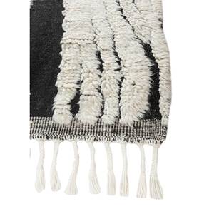 Tapis en laine noué à la main Zuri Ivory, motif abstrait rectangulaire, tapis de salon pour la décoration de la maison et du couloir - Modèle SKWL-734 - Product Image 4
