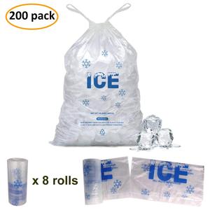 Sac en plastique transparent de paquet de glace de fermeture éclair de LDPE 1 tonne ISO9001 Emballage de boisson par impression faite sur commande de gravure de sac de glace de gel - Product Image 6