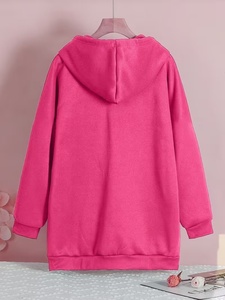 Sudadera con Capucha y Cremallera Unisex de Alta Calidad, 600 Gsm, Color Verde Oliva, Corte Regular, Informal, de Algodón Tejido, para Otoño - Product Image 4