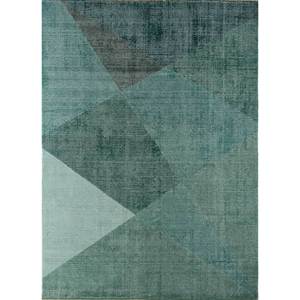 พรมทอมือขนสัตว์ Tesoro รุ่น Phwl-222 ขนาดใหญ่ ลายแบบนามธรรม สำหรับทางเข้าบ้าน โถงทางเดิน หรือห้องนอน - สีเขียว - Product Image 1