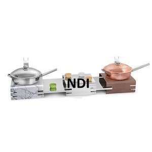 <b>Hot</b> Sale <b>Food</b> Container Brass Metal Chafing Dish Wedding Dinner Party Tableware Decorative Catering Serving Metal Chafing Dish - Product Image 4