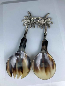 Decent Shape Natural Buffalo Horn Flatware Spoon for Coffee Tea <b>Wine</b> Horn Spoon <b>Set</b> Kitchenware Utensils Dinnerware Horn Spoons - Product Image 4