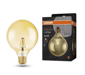 Lampada LED Vintage 1986 a Globo di Cristallo E27 4W 2400K 410Lm 124x168mm. (Osram 091179) - Product Image 2