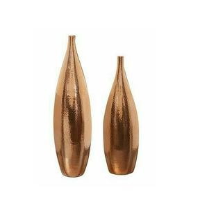 Florero de metal de diseño martillado con acabado de cobre para decoración del hogar de lujo y decoraciones de boda de alta gama - Product Image 1