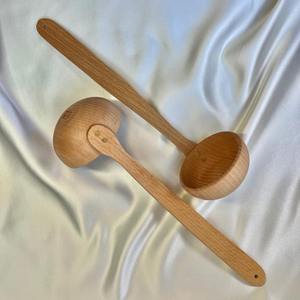 Cuchara Espátula de Madera Desechable de Lujo Rústico, Utensilios de Cocina Ecológicos, Ligeros, Reciclables, Aptos para Lavavajillas y Horno, para Fiestas y Cocina - Product Image 3