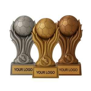 वेइविस्टा रेसिन फुटबॉल ट्रॉफी गोल्ड सिल्वर कांस्य लौ फुटबॉल कप कस्टम स्पोर्ट्स अवार्ड निर्माता - Product Image 1