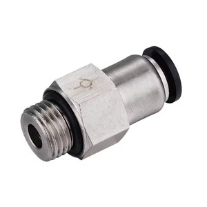 Conector de tubo de latón nuevo y usado Medidor de cobre hembra neumático Accesorio de aire Maquinaria de construcción industrial-Conexión de rosca - Product Image 1