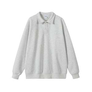 เสื้อสเวตเตอร์แบบสตรีทเสื้อมีฮู้ดและเสื้อสวมหัวสำหรับผู้ชายดีไซน์เปิดคอและซิป100% ผ้าฝ้ายแท้ผู้ผลิตแฟชั่น - Product Image 1