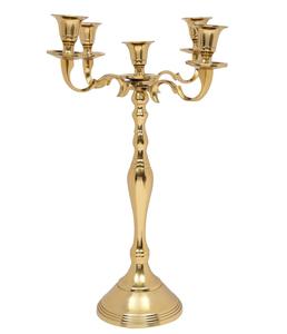 Décoration de la maison disponible en aluminium/laiton or métal antique candélabre événement fête Table bougeoir. - Product Image 5