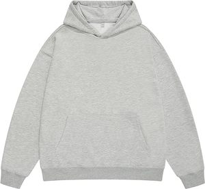 Unisex Premium Oversized Heavy Weight Cotton Fleece Breathable Eco-Friendly Hoodie Drop Shoulder Sportswear Pocket Embroidered - Product Image 5