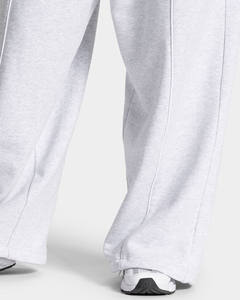 High Demand OEM Custom Grey <b>Oversized</b> Fit Wide Leg Jogger With Piping Cotton Fleece Women's <b>Sweatpants</b> Women's Pants & Trousers - Product Image 6