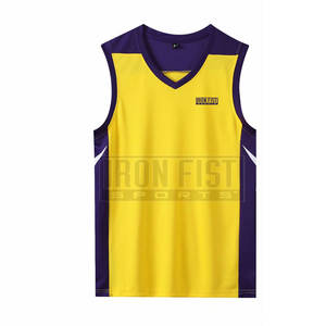 Camiseta de baloncesto transpirable para hombre, uniforme de equipo de diseño personalizado para gimnasio de verano y deportes escolares para clubes y equipos - Product Image 1