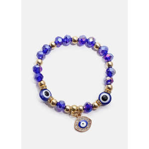 A3shop Blue Evil Eye Fashion Bracelet & Earring <b>Set</b> Elegant <b>Bangles</b> & Jewelry - Product Image 3