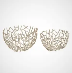 Tazón de Servicio Clásico para Hotel, Restaurante y Bodas, Diseño Personalizado, Aluminio Fundido, Hecho en India, en Stock - Product Image 1