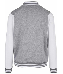 2026 Windproof Bomber Varsity <b>Jacket</b> Grey Wool Body Sleeves <b>Leather</b> <b>Mens</b> Outdoor CollegeBaseballjacket for <b>men</b> DDP Shipping - Product Image 5