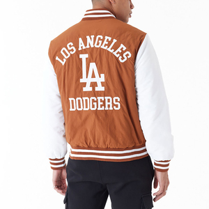 Nouvel arrivage de veste bombardier baseball universitaire hommes hip hop logo personnalisé patchwork varisty vestes streetwear collège manteaux - Product Image 4