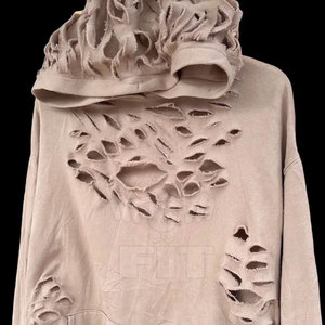 Pakistan เสื้อฮู้ดผู้ชายดีไซน์ใหม่, เสื้อผ้าลำลองฤดูหนาวย้อมสีเรียบๆ - Product Image 3