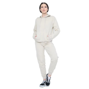 Conjunto de jogging de invierno de dos piezas de calidad superior para mujer Chándales con capucha personalizados con diseño impreso Disponible al por mayor - Product Image 1