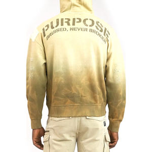 Sudadera con capucha lavada de aspecto Vintage con cordón informal para hombre y mujer, Sudadera con capucha Vintage de calidad Premium - Product Image 5
