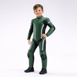 Traje de Protección para Motociclismo Infantil, Traje de Motocicleta para Niños, Material Ligero y Duradero para Carreras - Product Image 4