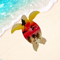 Aimant de réfrigérateur en forme de planche de surf artisanale, 12 cm, coquillage 3D, mini planche de surf, aimant de réfrigérateur d'été
