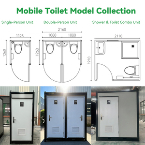 Toilettes mobiles portables à montage facile, très demandées, pour usage commercial - Product Image 6