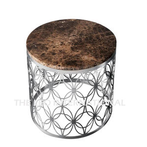 Mesa Auxiliar de Diseño Minimalista, Simple y Elegante, Muebles Decorativos, Totalmente Metálica, Mesa Auxiliar de Aluminio para Sala de Estar - Product Image 3