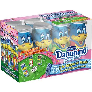 Yaourt à la banane crémeux, collation amusante pour les enfants, riche en calcium et en vitamines Danonino, 6 x 90g - Product Image 1