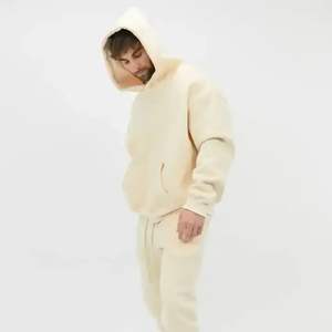 Latest Design Unisex Heavyweight Oversized Blank Hoody High Quality Flared Custom Men <b>Hoodies</b> and Sweat Pants Set Made in Pakis - Product Image 4