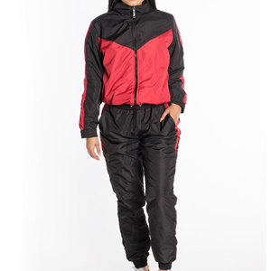 Conjunto de Chaqueta Cortavientos de Invierno para Mujer, Diseño Sólido de 2 Piezas, en Oferta - Product Image 1