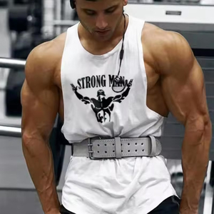 Vêtements de sport en gros Vêtements de sport d'été sans manches pour la gym Débardeur respirant pour la musculation Stringer - Product Image 6