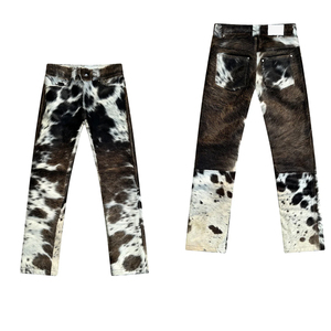 Pantalon en cuir de vachette unisexe de haute qualité, service OEM/ODM personnalisé, quantité en gros, pantalon en cuir de vachette pour homme - Product Image 6