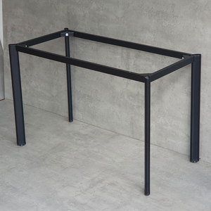 Pieds de table ovales en fer 120x60, style minimaliste moderne, assemblage requis, pour mobilier d'hôpital, cuisine, hôtel, salle de sport, en acier - Product Image 4