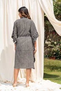 Soie numérique imprimé Boho col en V plage longs caftans nouvel été femmes ligne exclusive imprimé col en v manches courtes longueur cheville - Product Image 3