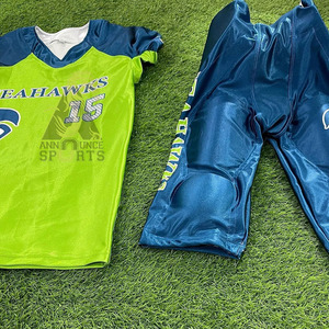 Maillots de football américain unisexes 2024, logo personnalisé imprimé, respirant, séchage rapide, taille XL, ensembles uniformes pour usage sportif - Product Image 3