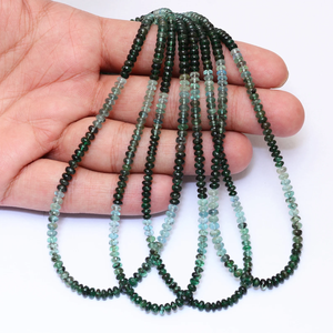 Cuentas Redondas Lisas de Esmeralda Verde Multi AAA+ de 3mm-4mm, Cuentas de Piedras Preciosas de Esmeralda Natural para la Fabricación de Joyas - Product Image 1